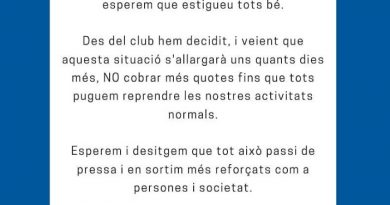 El Futbol Sala Solsona suspèn el cobrament de quotes El Futbol Sala Solsona suspèn el cobrament de quotes