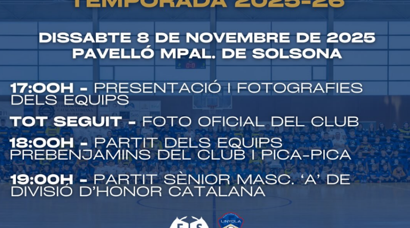 El Futbol Sala Solsona duu a terme la presentació oficial dels equips de la temporada El Futbol Sala Solsona duu a terme la presentació oficial dels equips de la temporada