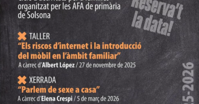 Torna el cicle d’activitats per a famílies promogut per les AFA de primària de Solsona Torna el cicle d’activitats per a famílies promogut per les AFA de primària de Solsona
