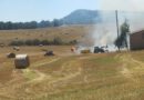 L’incendi de camp d’ahir de Lladurs va calcinar uns 5.000 metres quadrats de rostoll i 10 bales de palla