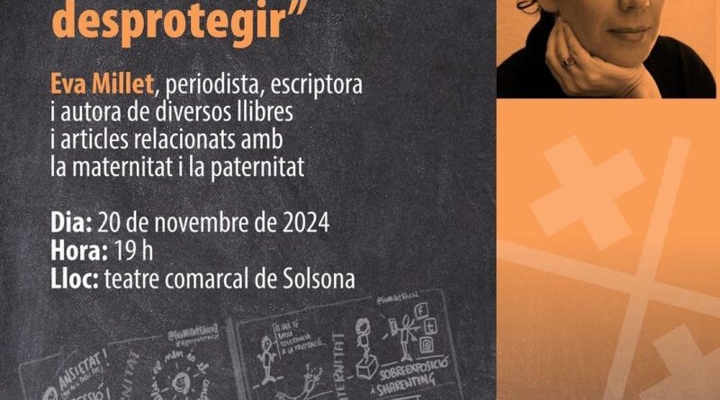 La periodista i escriptora especialitzada en criança Eva Millet enceta demà el cicle de xerrades per a famílies “Tres en ratlla”