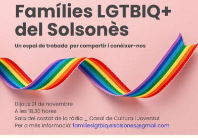 El Servei d’Atenció Integral comarcal organitza una trobada oberta de famílies LGTBIQ+ del Solsonès