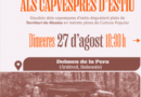 Territori de Masies porta “Gastronomia i patrimoni als capvespres d’estiu” dimecres al Dolmen de la Pera d’Ardèvol