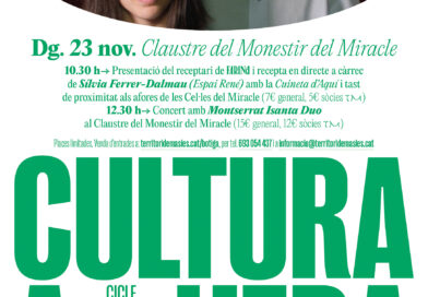 La nova edició del cicle Cultura a l’Era de Territori de Masies s’estrena aquest diumenge al Miracle La nova edició del cicle Cultura a l’Era de Territori de Masies s’estrena aquest diumenge al Miracle